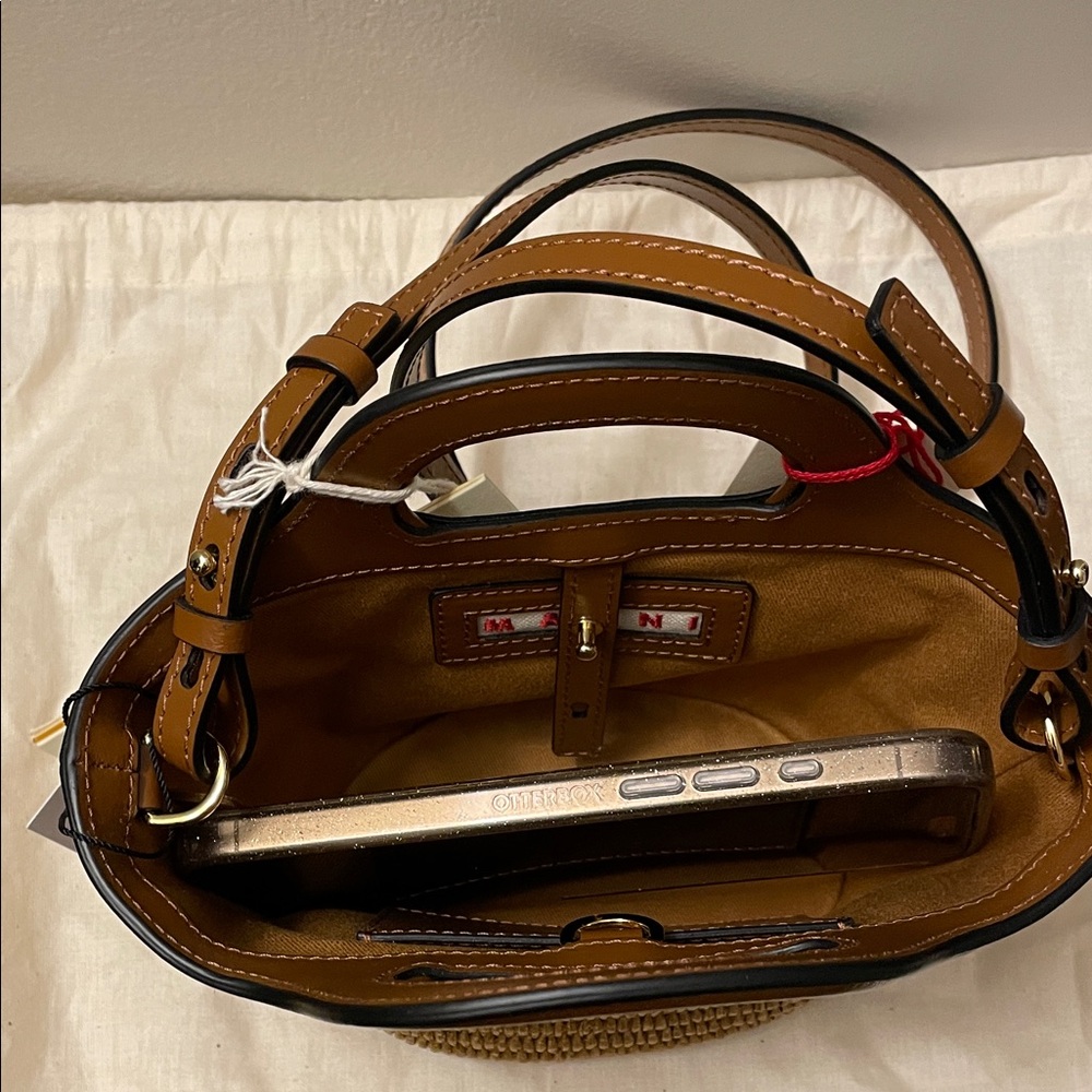 Marni Brown and Tan Mini Bag - Picture 9 of 14